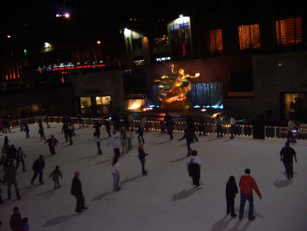 Pista de patinaje en Rockefeller Center