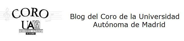 Blog del Coro de la Universidad Autónoma de Madrid