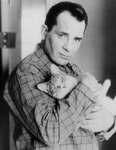 Jack kerouac with cat! (Sent by RunD).