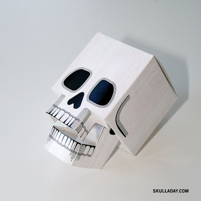 papercraft skull