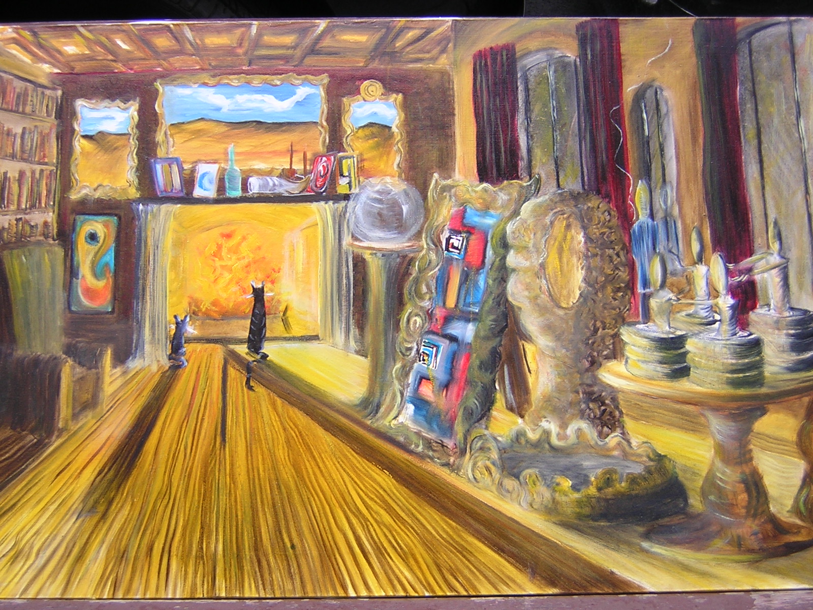 [cats+and+fireplace120x90+oil.JPG]