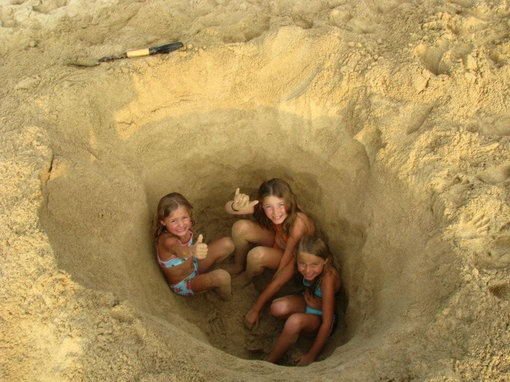 YEA!  We dug a big hole..