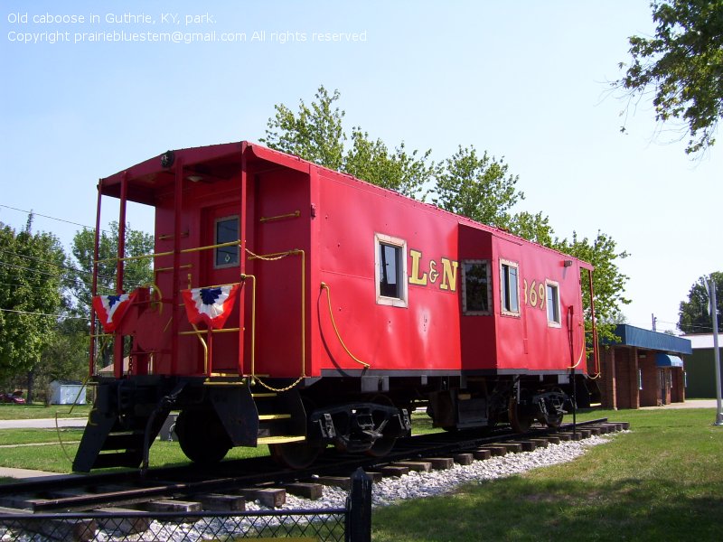 L&N caboose in Guthry, Kentucky