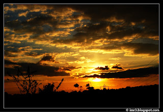 Západ slunce nad Ostravou