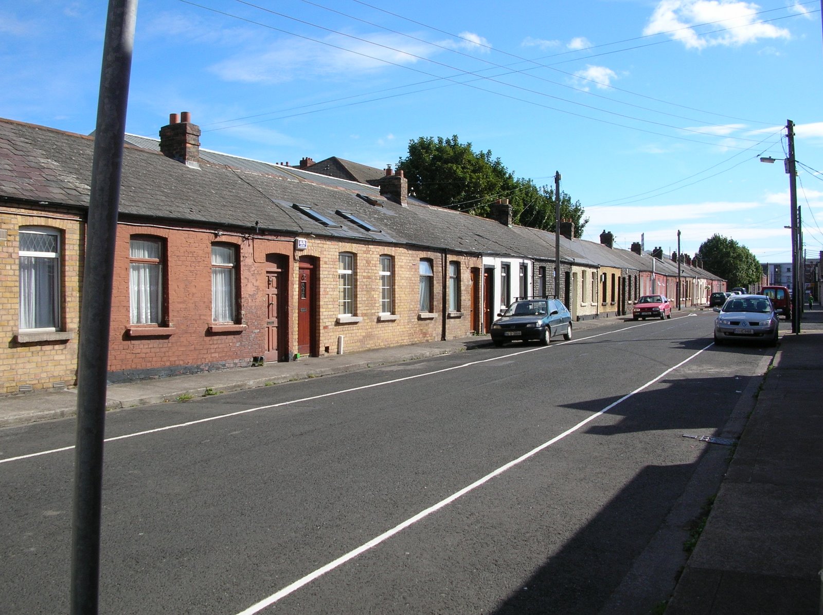 houses on a typical Dublin street