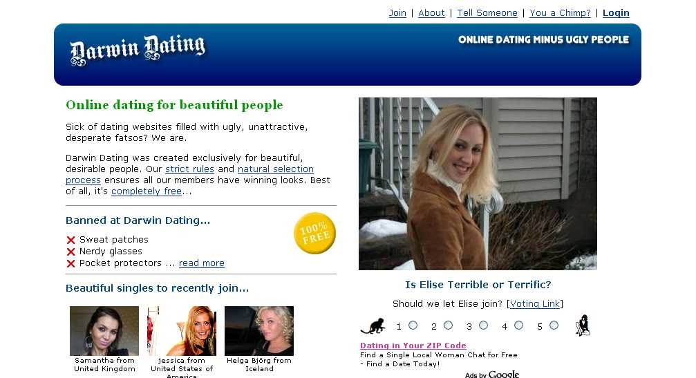 darwin dating website)