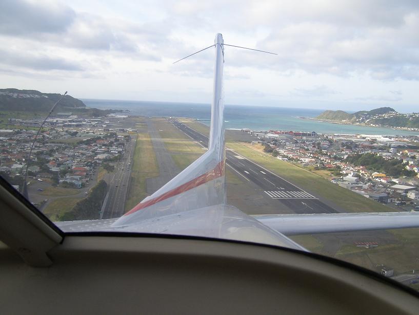 Wellington International Airport out the back of a C172