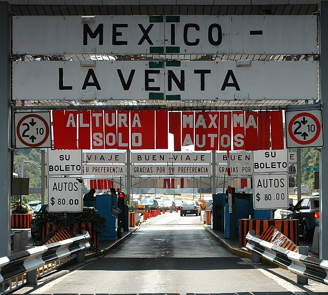 The Mexico - Toluca Toll Road