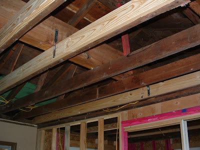 We also had to add some joist and rafter straps to tie everything together.