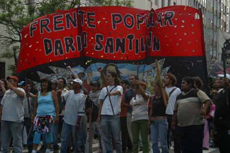 Frente Popular Dario Santillan en la ciudad
