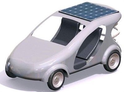Prototype of Taiwan University's Cheap, Slow Three-seater Solar-powered Car