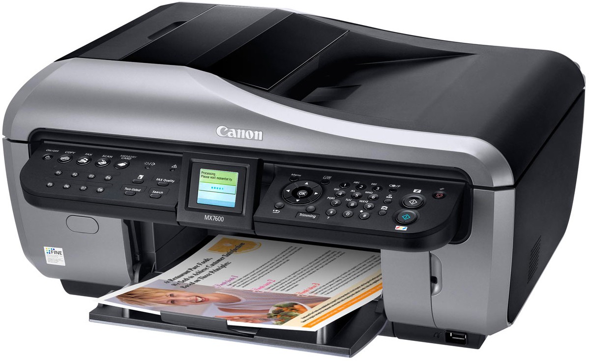 Canon MX7600 multi-function inkjet printer - Review