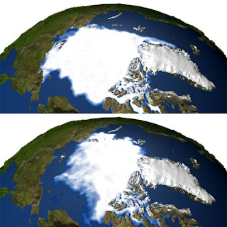 Northern polar ice caps