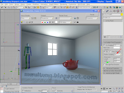 3ds Max mental ray, mr Sky Portal Example