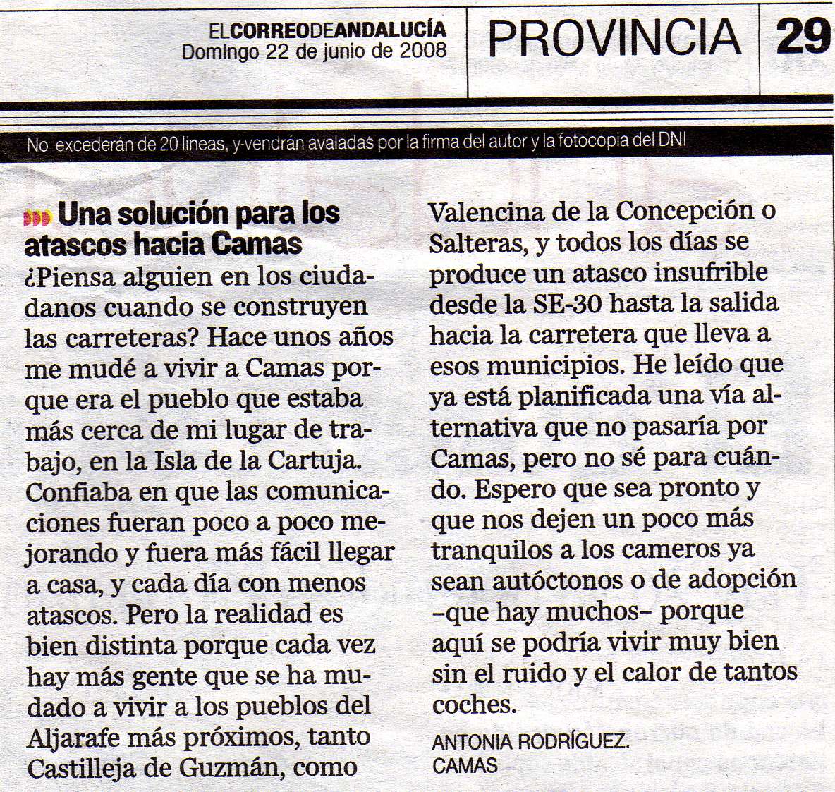 [2008+06+22+CORREO+ANDALUCÃ A+UNA+SOLUCIÃ“N+PARA+LOS+ATASCOS+HACIA+CAMAS.jpg]
