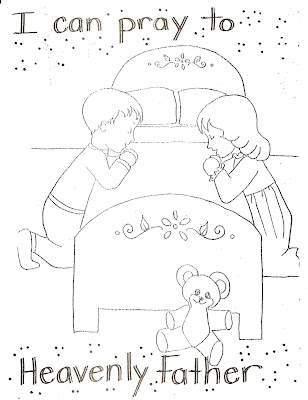  Coloring Pages on Lds Nursery Color Pages  4   I Can Pray To Heavenly Father