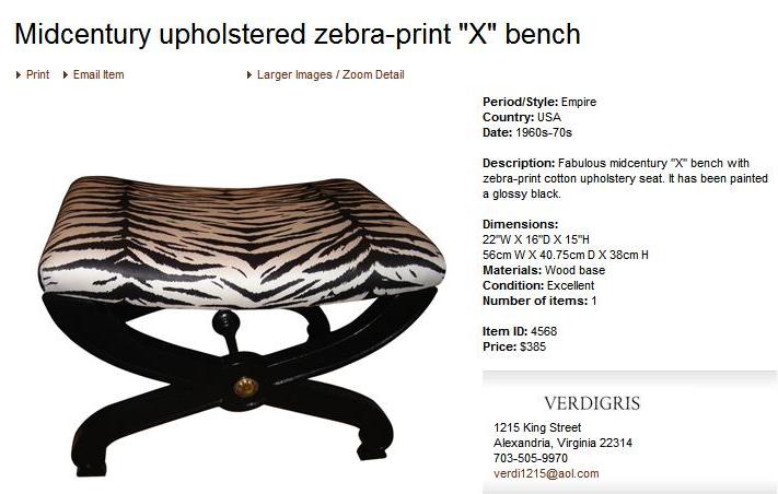 [1+X+bench+in+zebra.JPG]