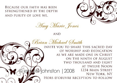 Wedding Scroll Invitations on New Wedding Invitation