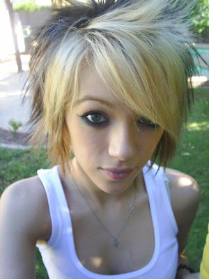 Blonde emo hair cuts for emo girls