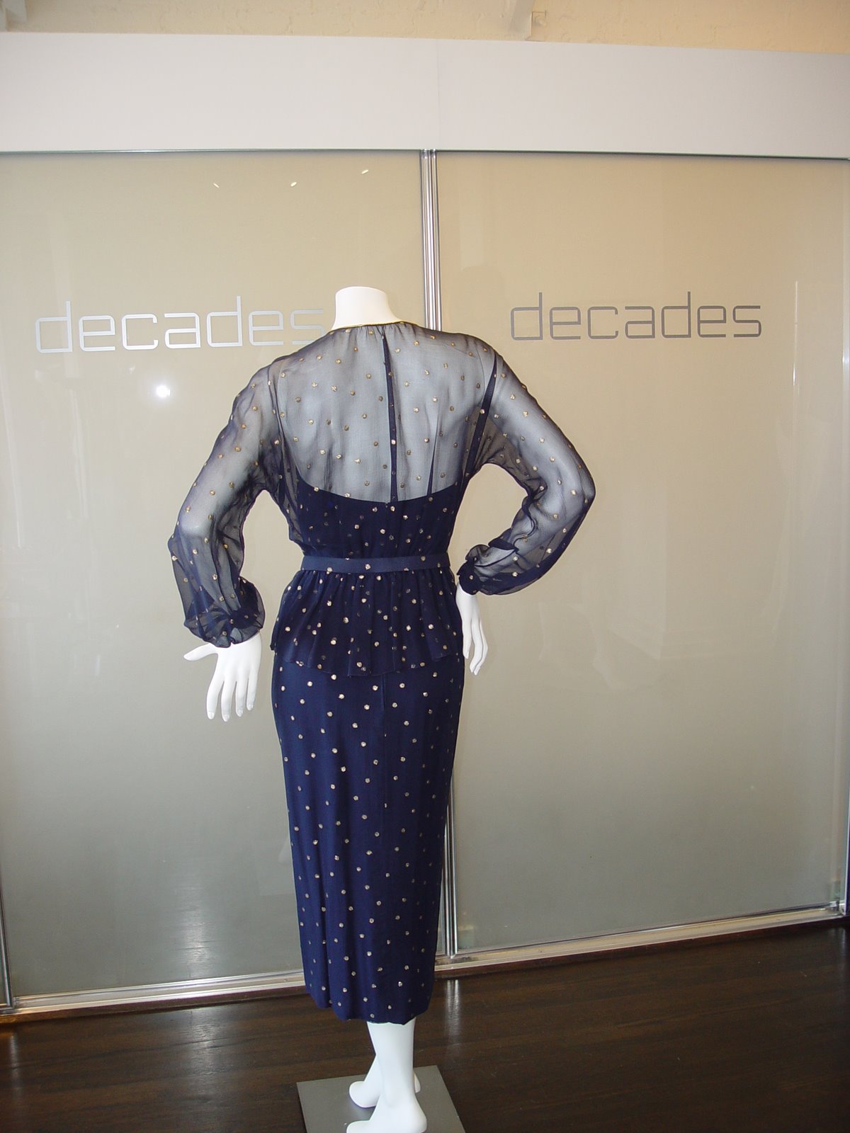 [DON+LOPER+LATE+50S+EARLY+60S+BLUE+STRAPLESS+COCKTAIL+DRESS+WITH+GOLD+POLKA+DOTS+AND+MATCHING+COVER+UP+SIZE+4.JPG+(2).JPG]