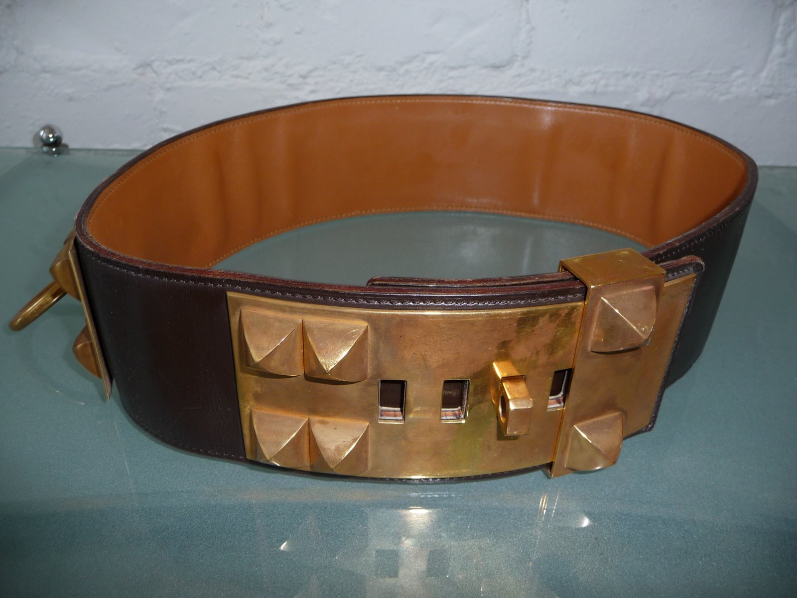 [HERMES+COLLIER+DE+CHIEN+BELT+35+INCHES+E+INCHES+THICK+C+1960S.JPG]