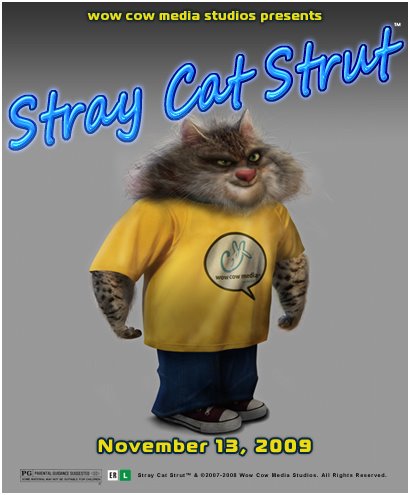 Stray Cat Strut "SCS" Casting Poster