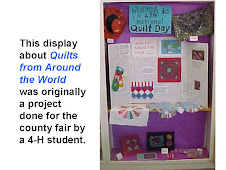 Display Cabinet ideas - Quilts from Around the World