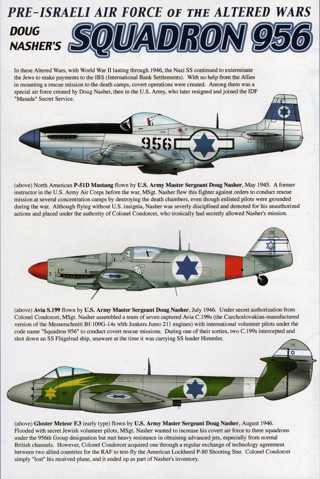 3 of the planes used in the fictional story