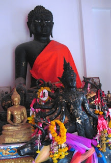 Buddha statue in Karon Temple