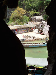 View through the rocks at Khao Ping Gan