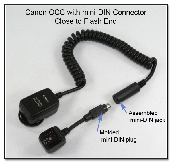 OC1045 (CP1080): Canon OCC with mini-DIN Connector Close to Flash End