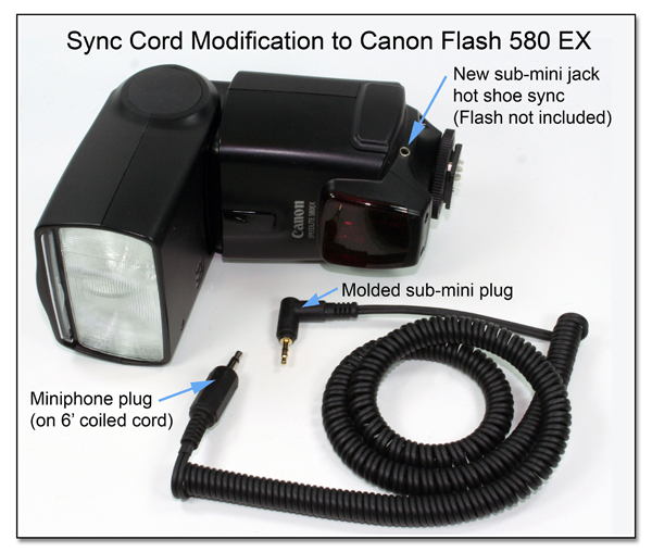 AS1014: Canon 580EX Flash Aux Sync Jack Mod