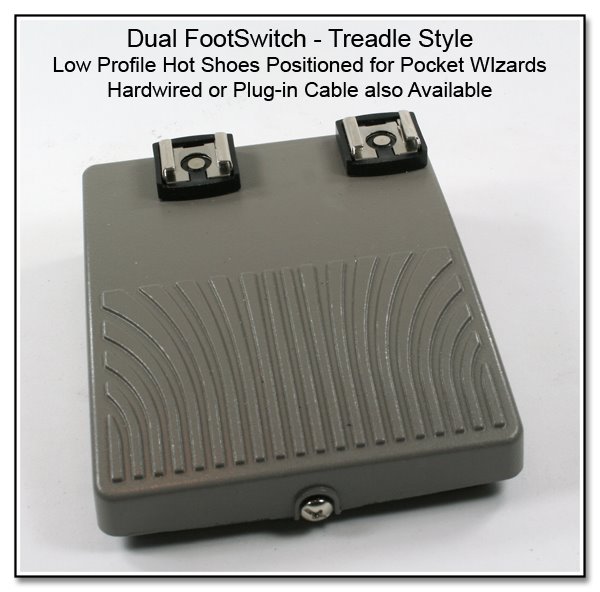LT1026: Dual FootSwitch - Treadle Style - Low Profile Hot Shoes Positioned for PW's