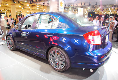 2008 Suzuki SX4 sedan at the New York Auto Show