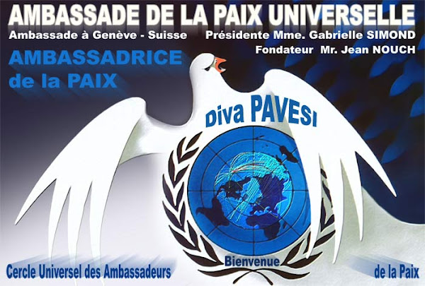 Diploma Embaixadora Universal da Paz