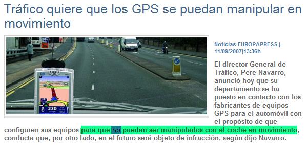 Manipulación GPSera