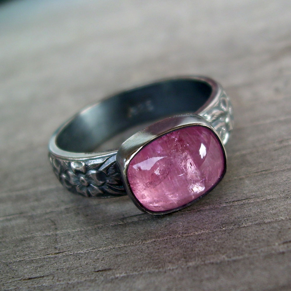 pink tourmaline ring
