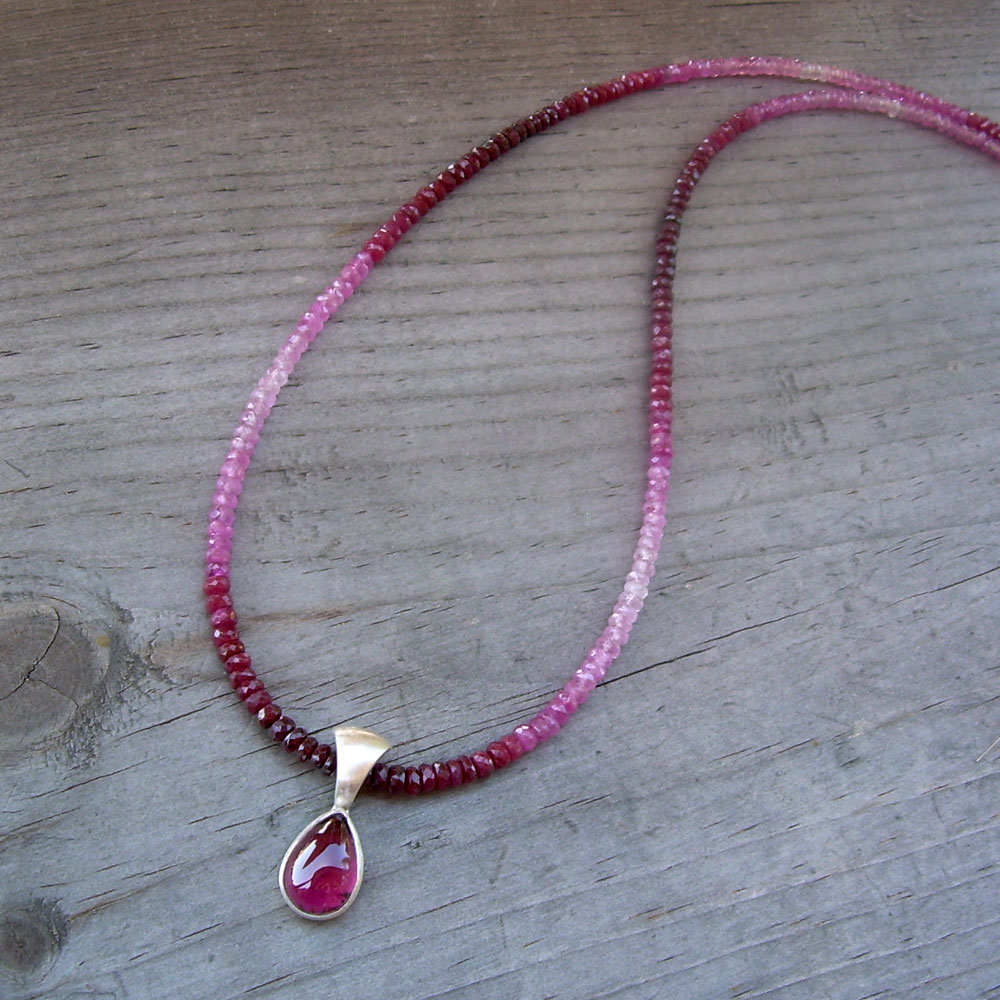 garnet ruby necklace