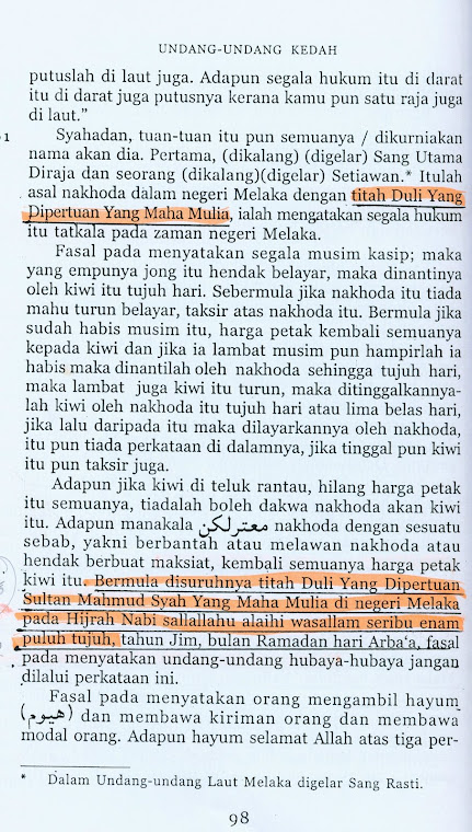 Undang-Undang Kedah ,ms98
