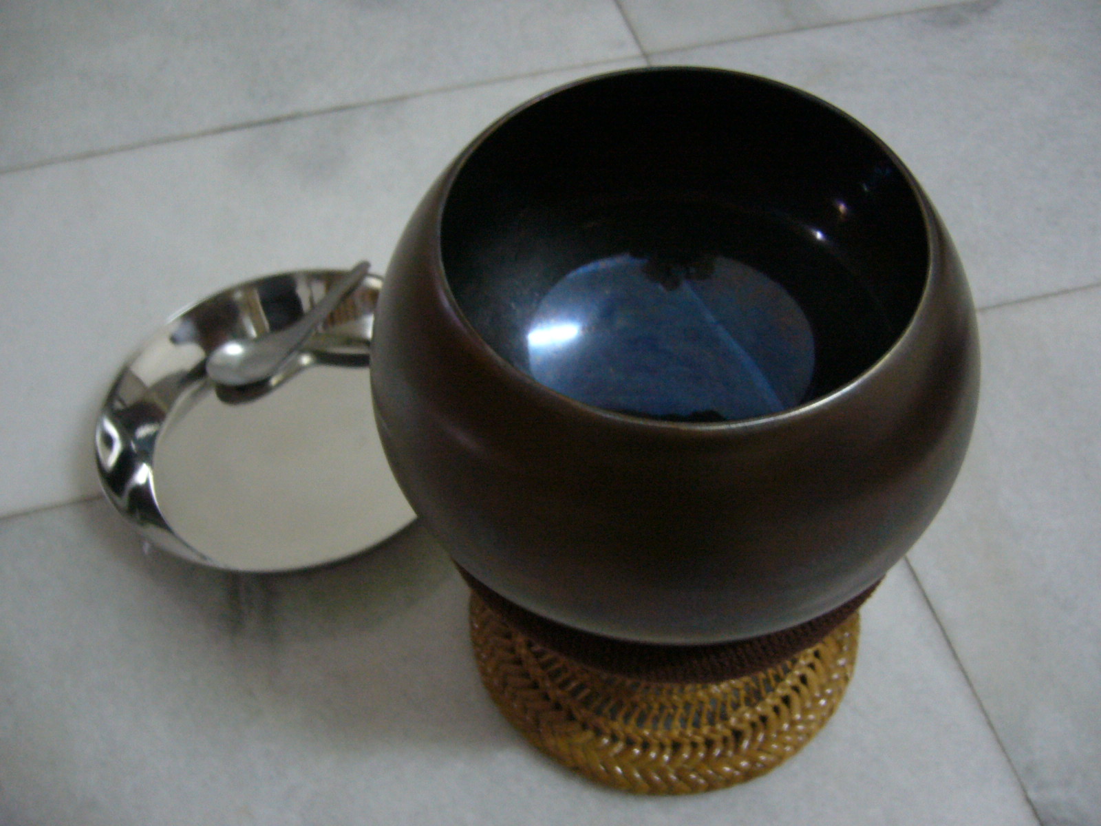 My alms bowl, a heavenly blue