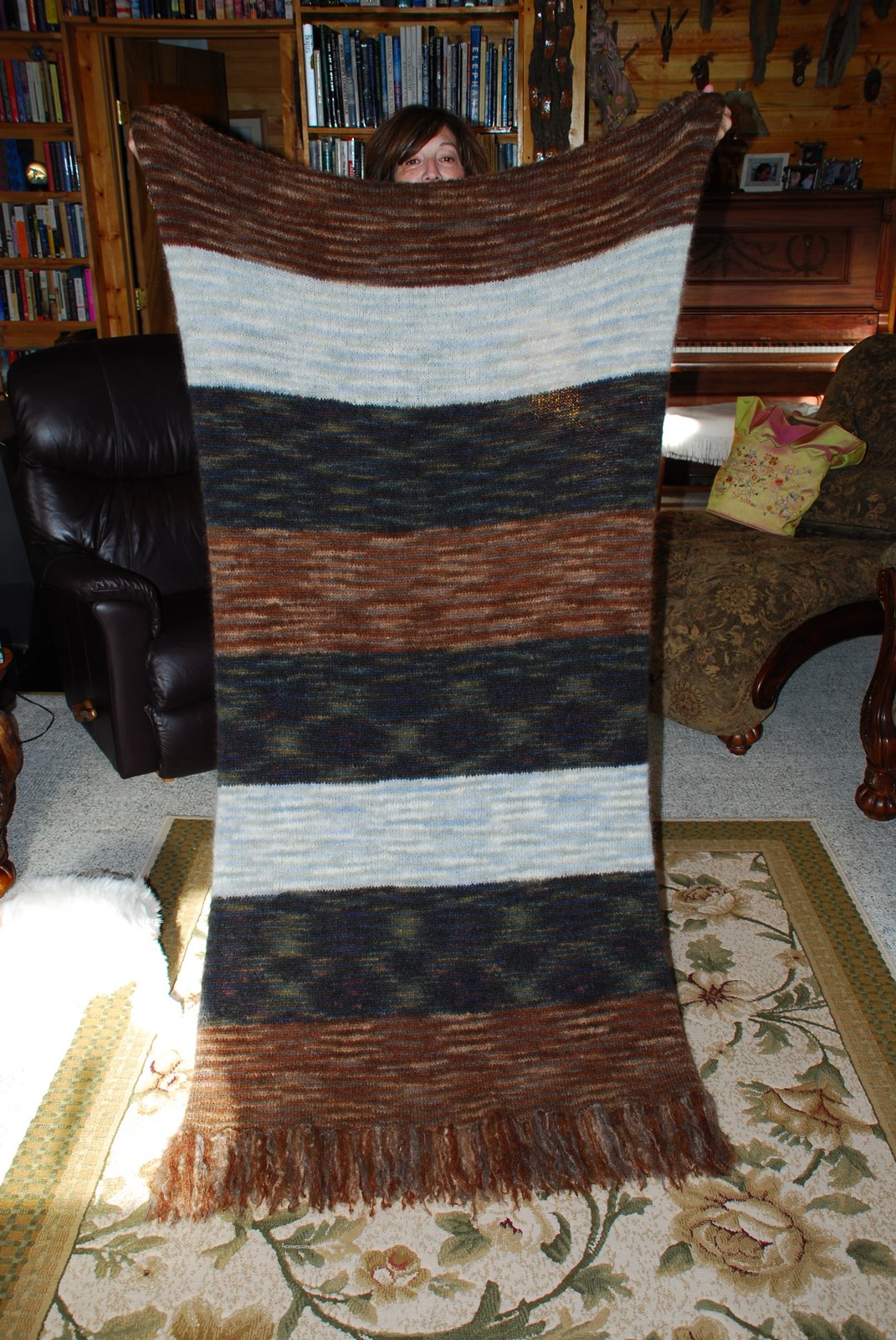 knitted blanket for husband