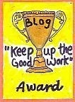 Keep it up blog award