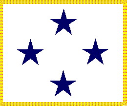 Restricted Line Four Star Flag