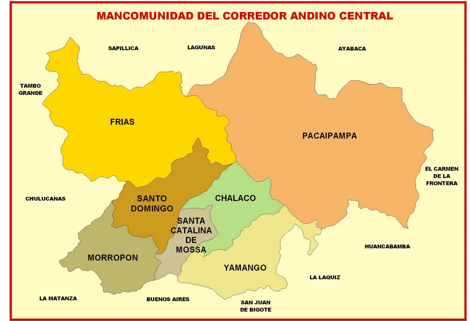 MANCOMUNIDAD DEL CORREDOR ANDINO CENTRAL