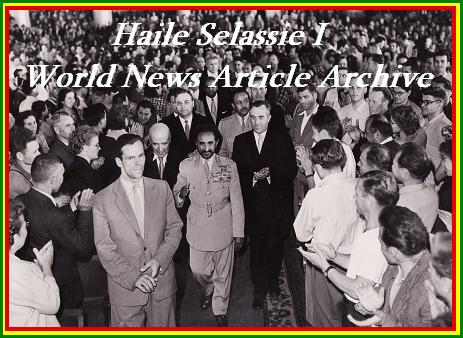 Haile Selassie I World News Article Archives