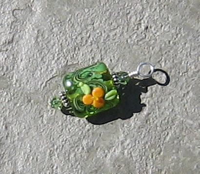 Summer Green Flower Pendant