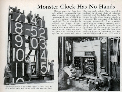 15,000 Pound Belt Driven Digital Clock from 1931