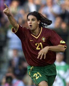 Nuno Gomes Famous Portugal National Soccer
