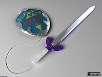 Link"s Sword and Shield Shaped Wii-mote