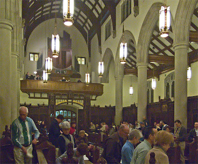 Saint Vincent de Paul Chapel, in Shrewsbury, Missouri - Canons Regular of the New Jerusalem, Mass of the Immaculate Conception, view to back of chapel